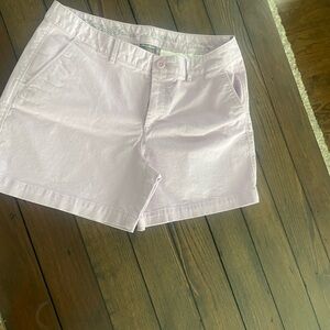 Eddie Bauer Women's Light Purple boyfriend mid rise stretch size 8 shorts